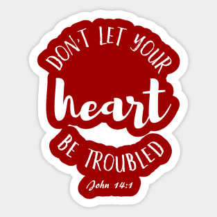 BIBLE JOHN 14:1 Sticker